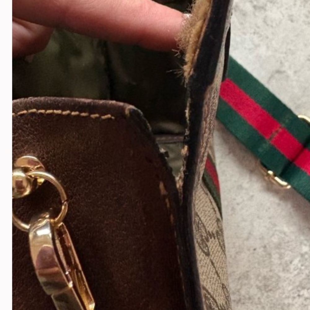 COPY - Authentic Gucci vintage web sherry line mini clutch bag (D7018) - Picture 10 of 10